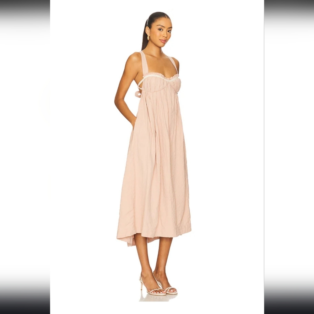 Free People Poppy Cotton Seersucker Midi Dress
